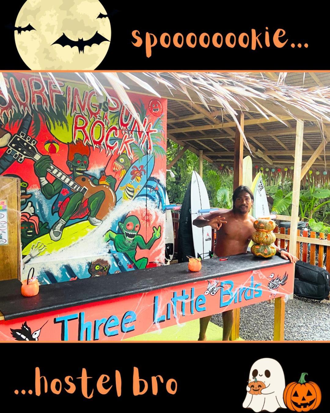 Three Little Birds Surf Hostel General Luna  Dış mekan fotoğraf